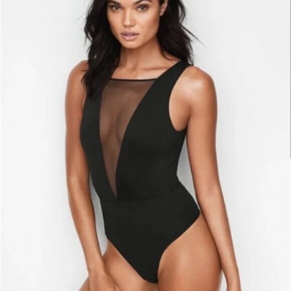 Victoria's Secret Plunge Neck Bodysuit - Picture 1 of 10
